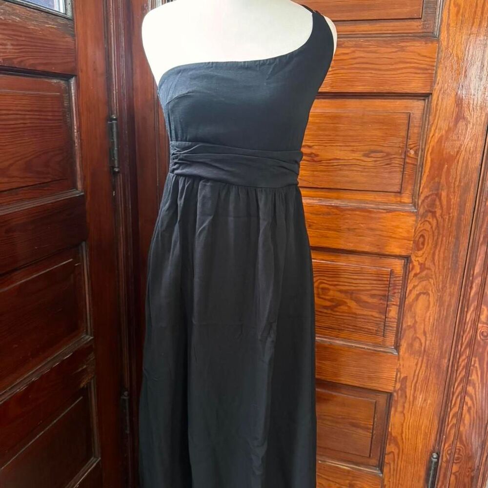 Women's one shoulder Black Dress- LBD
